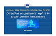 Nueva normativa europea sobre la asistencia sanitaria transfronteriza. Isabel de la Mata Barranco