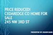 Price Reduced! Cedaredge CO Home For Sale - 245 NW 3rd St