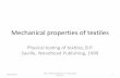 Mechanical properties of textiles