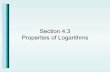 4 3 Properties Of Logarithms