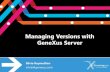 Administración de versiones y metodología de trabajo con GeneXus Server