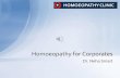 HOMOEOPATHY FOR THE  CORPORATES