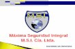 M.S.I. Cia Ltda. presentacion corporativa