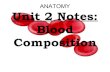 Anatomy Unit 2 Notes: Blood Composition