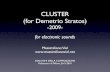 Cluster (for Demetrio Stratos)