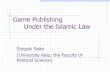 Game Publishing Under the Islamic Law