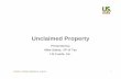 Unclaimed Property – History, Audit Trends and Legislative Developments - Mike Stehly, US Foods, Inc.