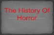 The history of horror cw