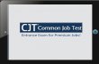Common Job Test™ Corporate Presentation
