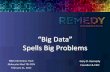 Big Data Spells Big Problems ...