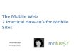 MoFuse -7 Tips for Mobile Web Publishers