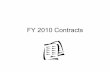 FY 2010 Contracts