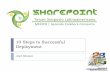 7 - Top ten tips for a SharePoint Succesfull Deployment, por Joel Oleson