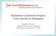 Alzheimer's Genome Project: From Genes To Therapies