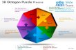 3d octagon puzzle process powerpoint slides ppt templates