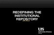 UKSG webinar - "Redefining the Institutional Repository" with Chris Keene, Technical Development Manager, University of Sussex Library
