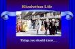Elizabethan life