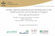 Gender capacity assessment and development in the CGIAR Livestock and Fish Research Program: Focus group discussions