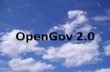 OpenGov 2.0 and its building blocks