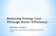 Reducing energy cost through boiler efficiency