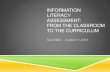 Information Literacy Assessment: From the Classroom to the Curriculum