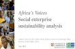 Africa's Voices sustainability analysis