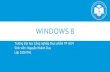 Giới thiệu về Windows 8