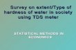 HARD WATER WIYH STATISTICAL EXPLANATION