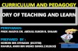 Theory of teaching & learning