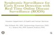 Syndromic surveillance hrsa