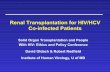 Renal Transplantation for HIV/HCV Co-infected Patients