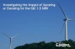 Investigating the Impacts of Uprating or Derating for the GE 1.5MW