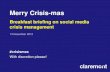 Merry Crisis-mas - social media crisis briefing