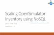Scaling opensimulator inventory using nosql