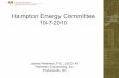 2010 Hampton, New Hampshire  Energy Committee Presentation