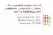 Successful treatment of pediatric desmoid tumors using hydroxyurea