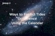 Ways to predict tide occurrence using the calendar