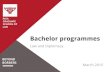 Law and Diplomacy Bachelor study programme at RGSL