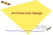 Architecture design in software engineering