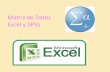 Excel y SPSS