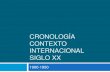 Cronología contexto internacional de Chile Siglo xx