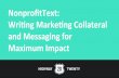 Writing Marketing Collateral and Messaging for Maximum Impact