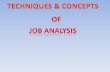 Techniques of job analysis