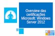 Overview certificações microsoft ws2012