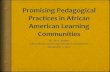 Promising Pedagogical Practices in African American Learning Communities