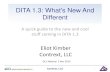 DITA 1.3: What's New and Different