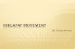 The Khilafat Movement