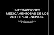 Interacciones antihipertensivos farmacología clínica