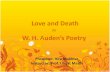 Concept of Love and Death in W. H. Auden's Poetry