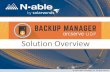 Introducing Backup Manager: Arcserve UDP